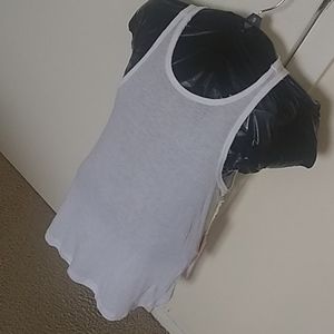 NWT Sun & Shadow White Tank, Sz S